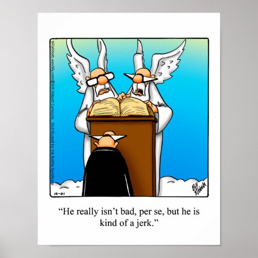 Poster Humor uitspraak dag (Voorkant)