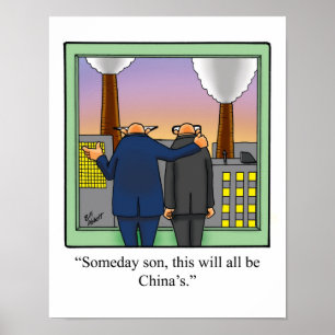 Poster Humor werkplek