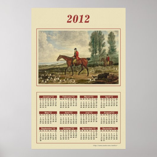 poster Huntsman Calendar 2012 (Voorkant)