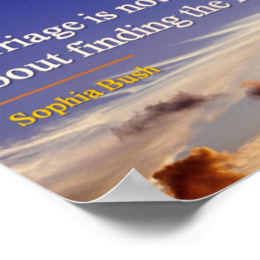 Poster - huwelijk gaat niet over leeftijdscijfer (Hoek)