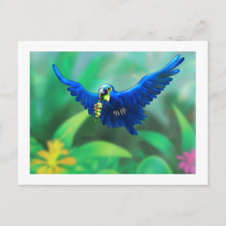 poster_hyacinth macaw briefkaart