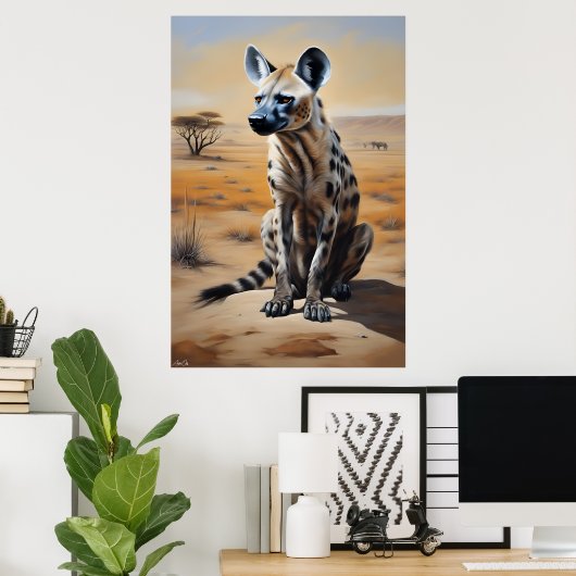 Poster | Hyena | Kunst (Thuiskantoor)