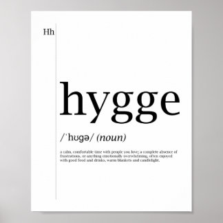 Poster Hygge - Deense cultuur