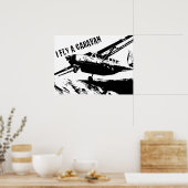 poster "I FLY A CARAVAN" (Keuken)