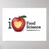 poster "I Heart Food Science" (Voorkant)