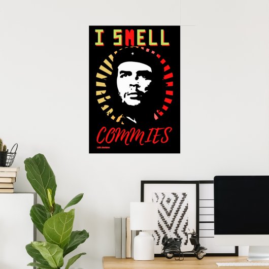 poster "I SMELL COMMIES" (Thuiskantoor)
