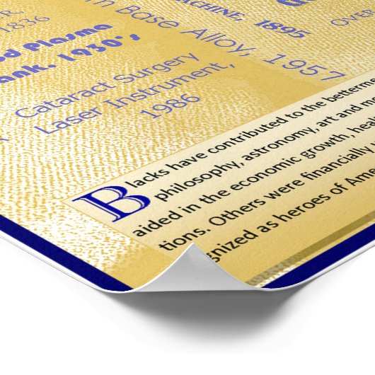 Poster I zwarte Amerikaanse uitvinders (Hoek)