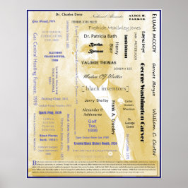 Poster I zwarte Amerikaanse uitvinders