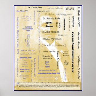 Poster I zwarte Amerikaanse uitvinders