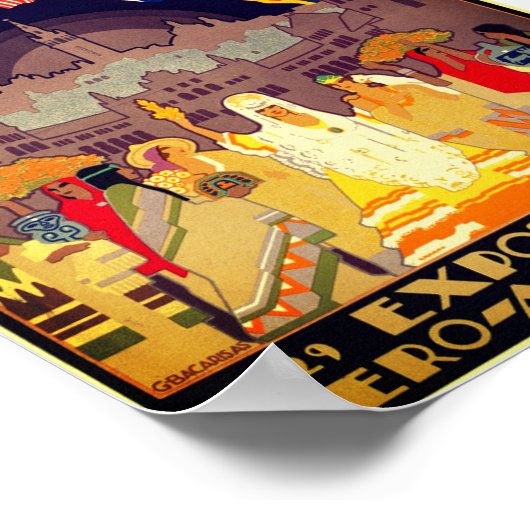 Poster Ibero-Amerikaanse Expositie van 1929 (Hoek)