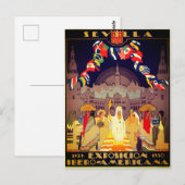 Poster Ibero-Amerikaanse Expositie van 1929 Briefkaart (Voorkant / Achterkant)