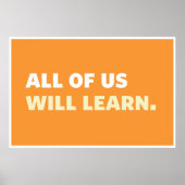 Poster: Ieder van ons zal leren Poster (Voorkant)