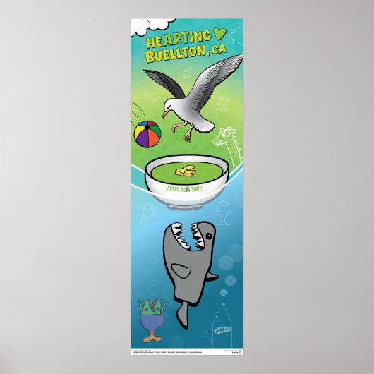 Poster - Iedereen wil erwtensoep - buellton.art (Voorkant)