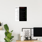 Poster II van de zwarte Amerikaanse uitvinder (Thuiskantoor)