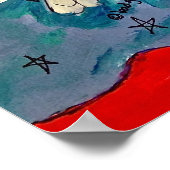 POSTER-ik ben een GRATIS SPIRIT. Poster (Hoek)