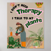 Poster Ik heb geen therapie nodig, ik praat met mi (Voorkant)