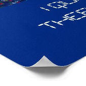 Poster - Ik Quilt ... Ster Patroon (Hoek)