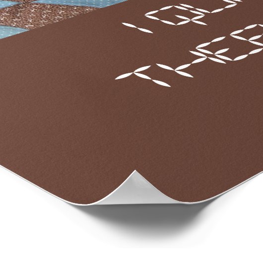 Poster - Ik trek... Castle Pattern (Hoek)