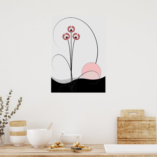 Poster Ikebana (Keuken)