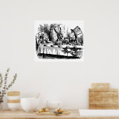 Poster  illustratie Alice in Wonderland (Keuken)