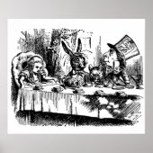 Poster  illustratie Alice in Wonderland (Voorkant)