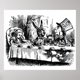 Poster  illustratie Alice in Wonderland