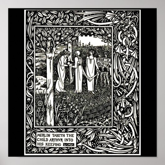Poster- illustratie-Aubrey Beardsley 27 Poster (Voorkant)