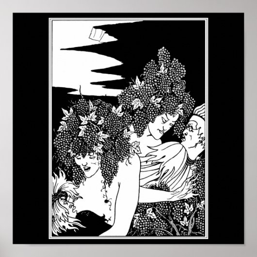 Poster- illustratie-Aubrey Beardsley 41 Poster (Voorkant)