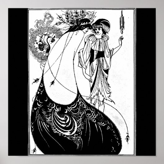 Poster- illustratie-Aubrey Beardsley 8 Poster (Voorkant)