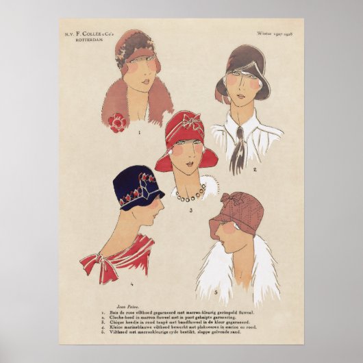 Poster  illustratie Mode (Voorkant)