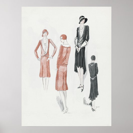 Poster  illustratie Mode (Voorkant)