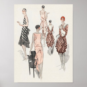 Poster  illustratie Mode