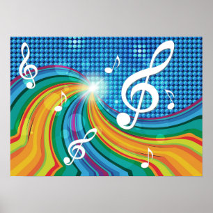Poster Illustratie muziek