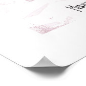 Poster illustratie pop-upmeisje (Hoek)