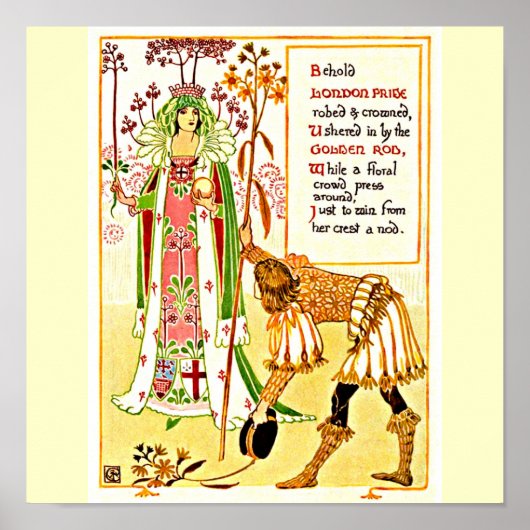 Poster- Illustratie-Walter Crane 11 Poster (Voorkant)