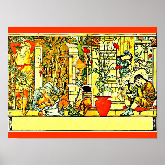 Poster- Illustratie-Walter Crane Poster (Voorkant)