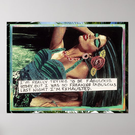 POSTER-IM PROBEERT VANDAAG ECHT TE ZIJN POSTER (Voorkant)