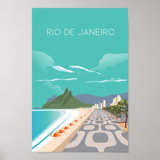 Poster Impanema Rio de Janeiro (Voorkant)