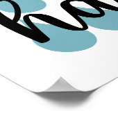 Poster in de badkamer. Was uw handen alstublieft (Hoek)