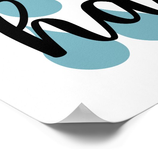 Poster in de badkamer. Was uw handen alstublieft (Hoek)