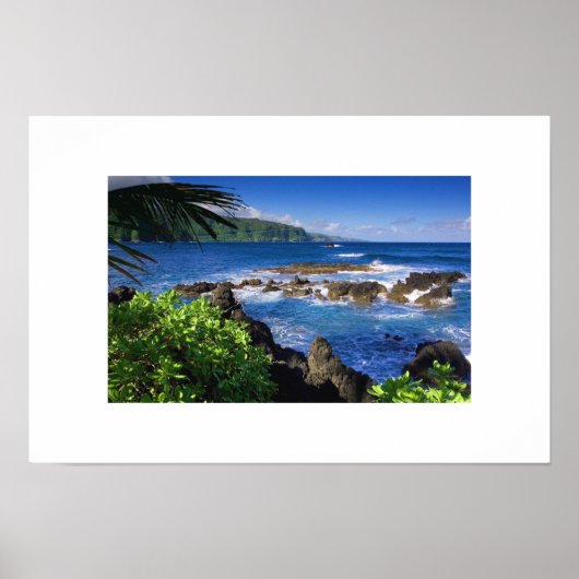 Poster in de Hawaiitische Oceaan (Voorkant)