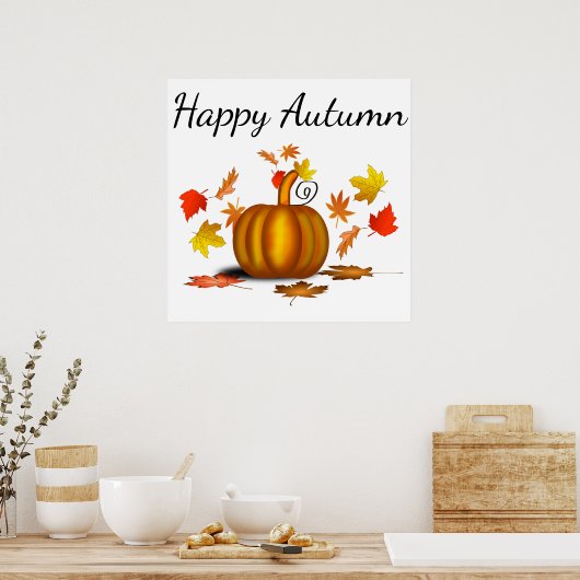 Poster in de herfst (Keuken)