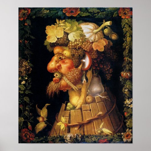 Poster in de herfst van Arcimboldo (Voorkant)