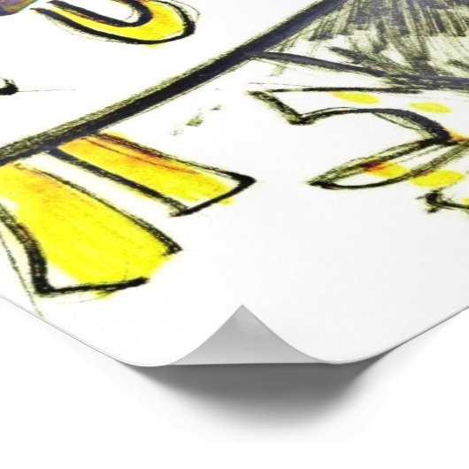 Poster in de illustratie van de Mode Vogue (Hoek)