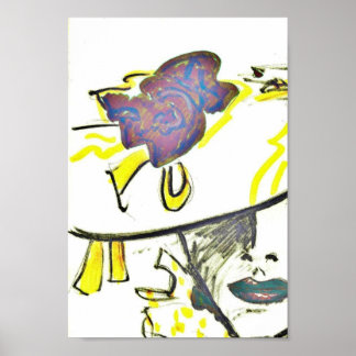 Poster in de illustratie van de Mode Vogue