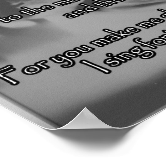 poster in de muziekkamer (Hoek)