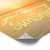 poster in de ochtend zonneschijn citeert de zonsop (Hoek)