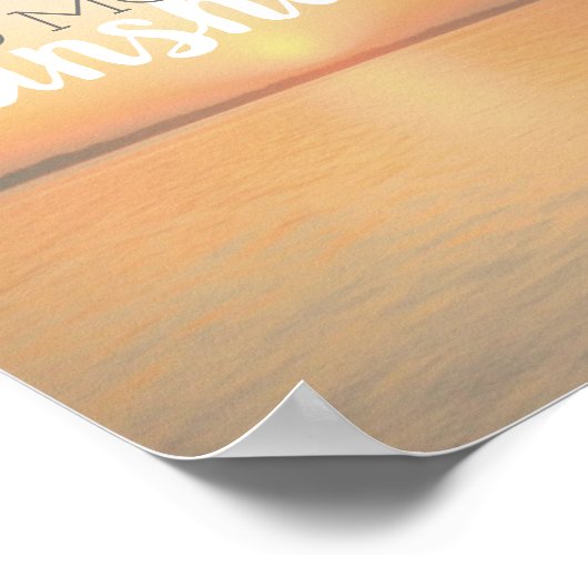 poster in de ochtend zonneschijn citeert de zonsop (Hoek)