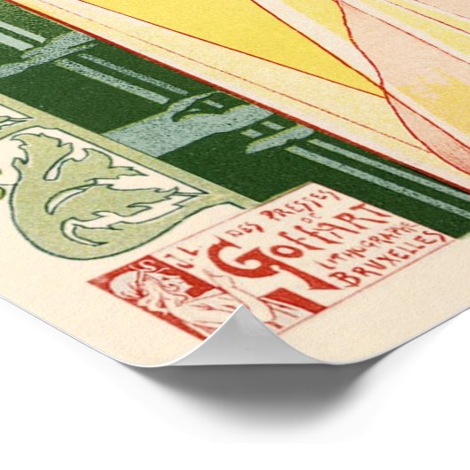  poster in de vorm van een Belle Epoque (Hoek)