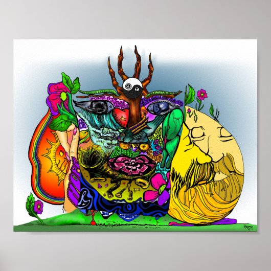 Poster in donkerbuis (Voorkant)